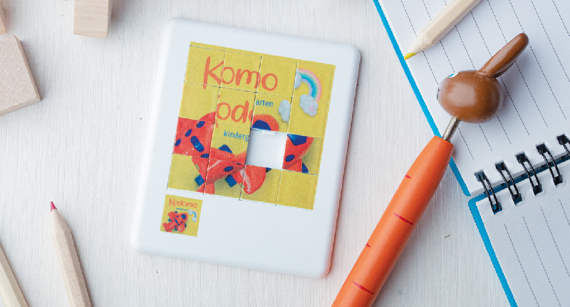 Taquin en plastique blanc - léger 24g - couleur blanche_4