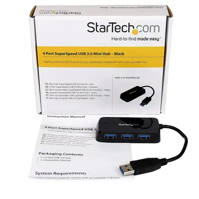 StarTech Hub USB 3.0 (5Gbps) à  4 ports avec cble intégré_4