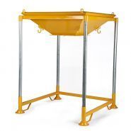 Station de remplissage pour big-bags volumineux avec finition RAL 1028