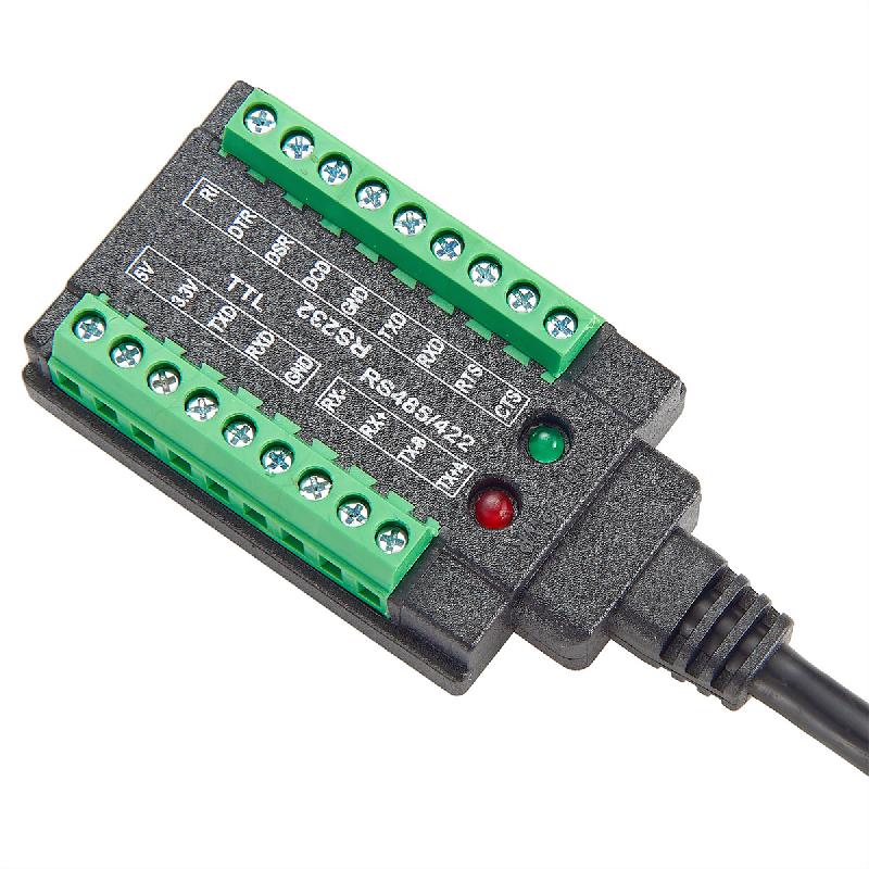 EXSYS EX-13003 Câble USB vers série 1S RS-232/422/485/TTL, bloc terminal, 1.0 m (chipset FTDI)_4