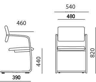 Fauteuil visiteur Zoom - Sokoa - Noir_4