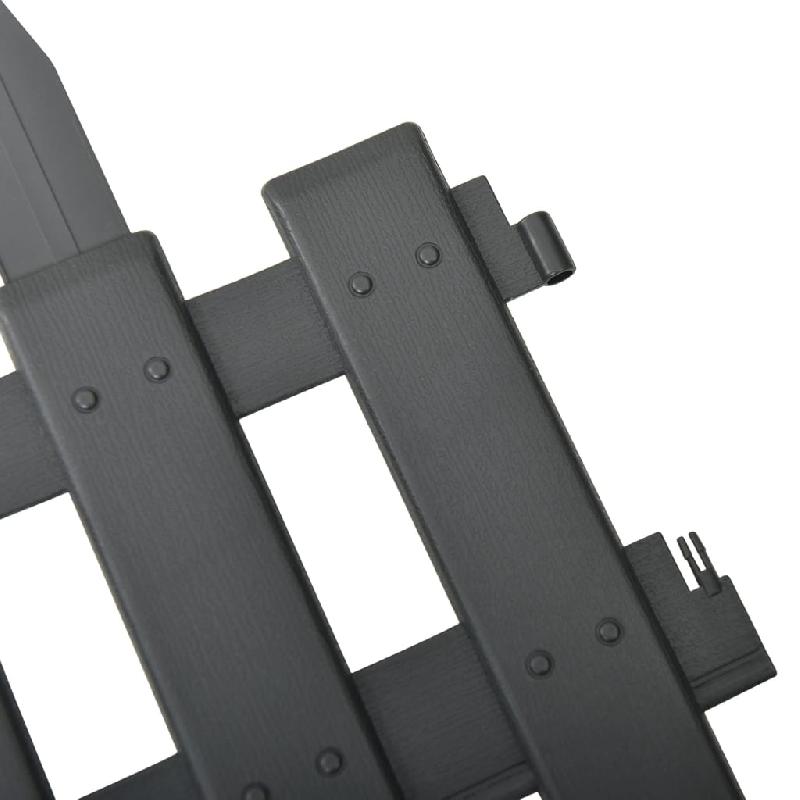 Vidaxl bordures de pelouse 25 pcs anthracite 10 m pp 314683_4