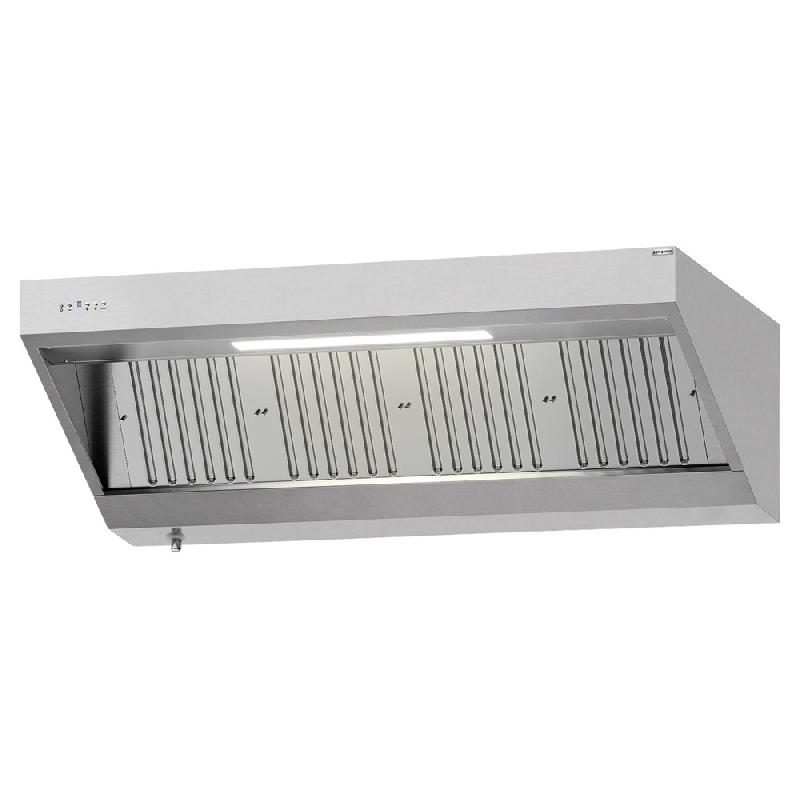 Hotte murale inox 1m80 avec moteur, régulateur, filtre et éclairage | Profondeur 900 mm_4
