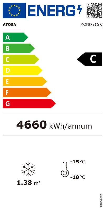Armoire réfrigérée vitrée négative Noir 2 portes 1300L Atosa_4