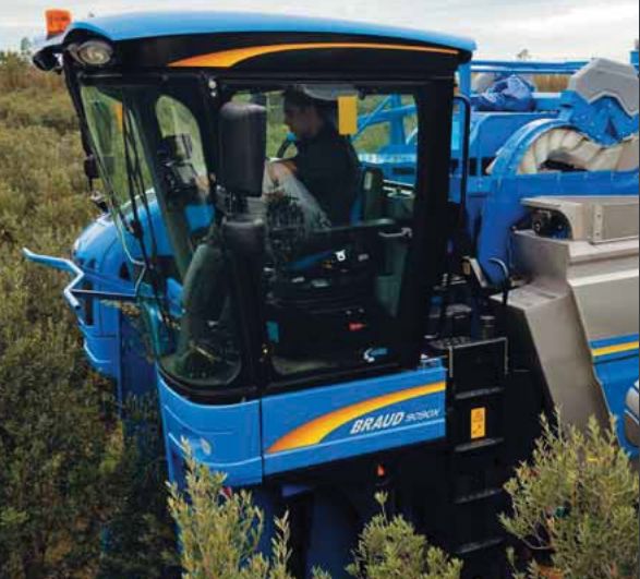 Écran tactile IntelliView III sur la machine Braud 9090X Olive