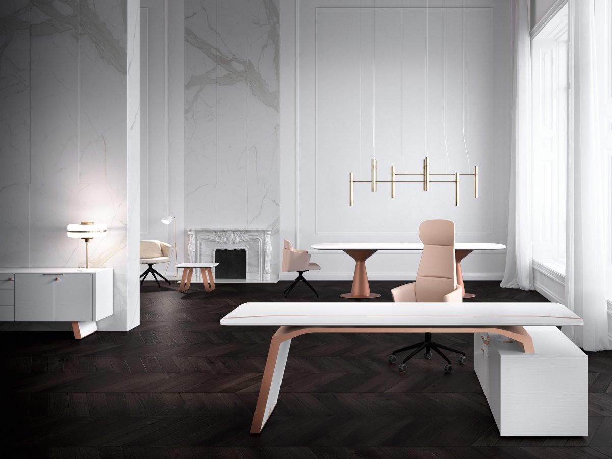 Table de réunion METAR en bois et métal - Élégance, fonctionnalité et design contemporain_4