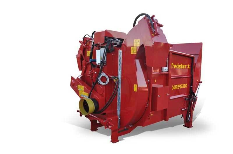 Twister 2 P - 2 T pailleuse agricole Supertino - capacité 2m3 - distance de paillage 18m - turbine à deux vitesses_4