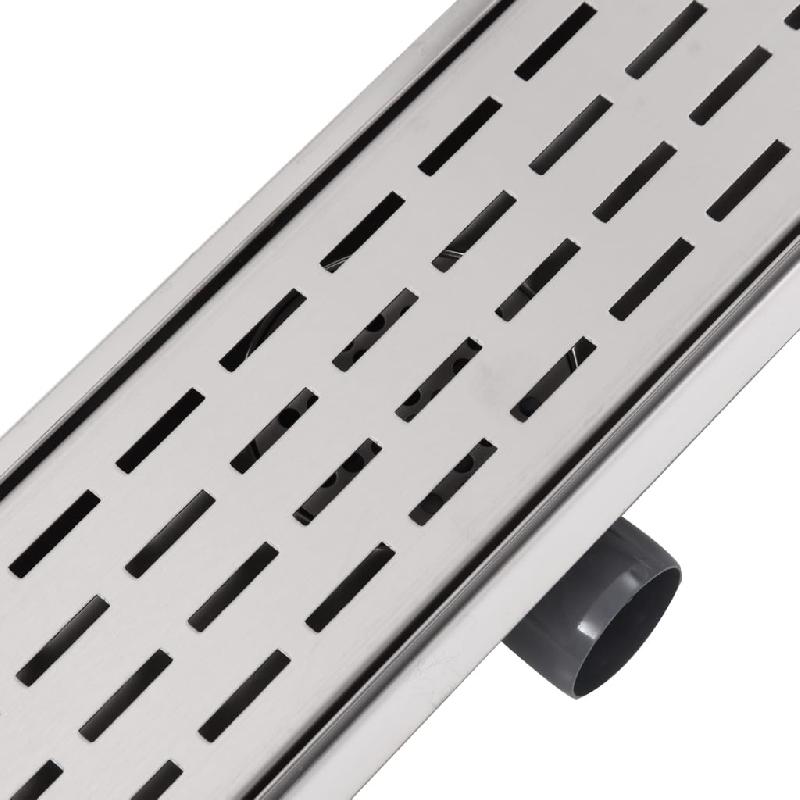 Vidaxl drain de douche linéaire 1030x140 mm acier inoxydable 142182_4