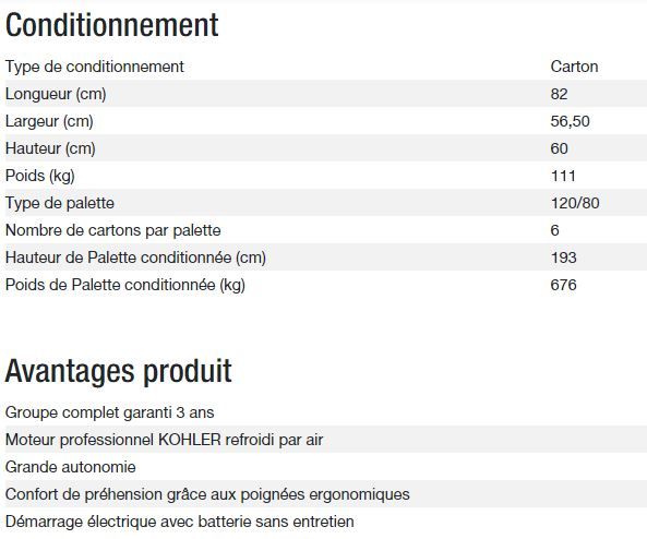 Diesel 6500 TE XL C5 groupe électrogène - Kohler - 5,20 kW - 6,50 kVA - 50 Hz_4