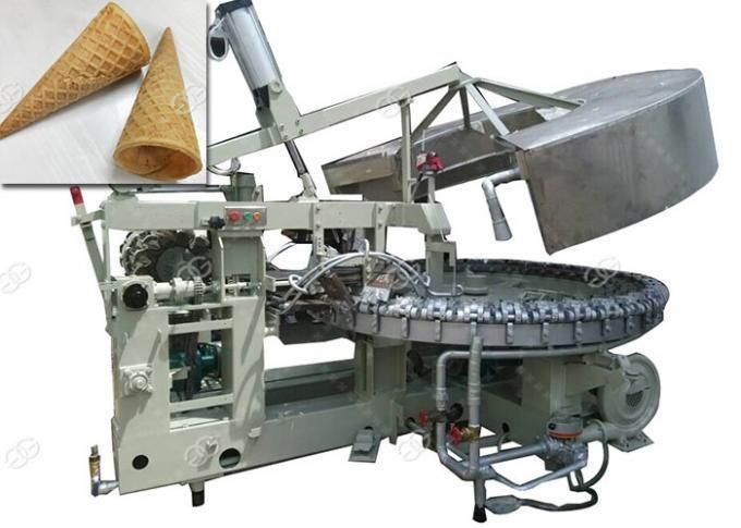 Machine à cônes de crème glacée avec plaques de cuisson en fonte