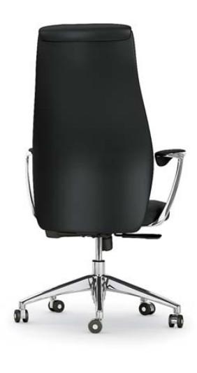 Fauteuil de Direction cuir VIC - Mobel Linea - cuir noir_4