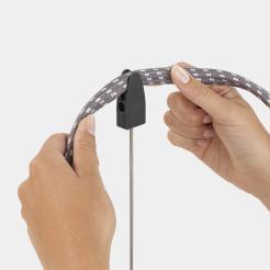Guide-fil Brabantia -Dark Grey pour cordons de 4 à 10 mm - Support universel et gain de place_4