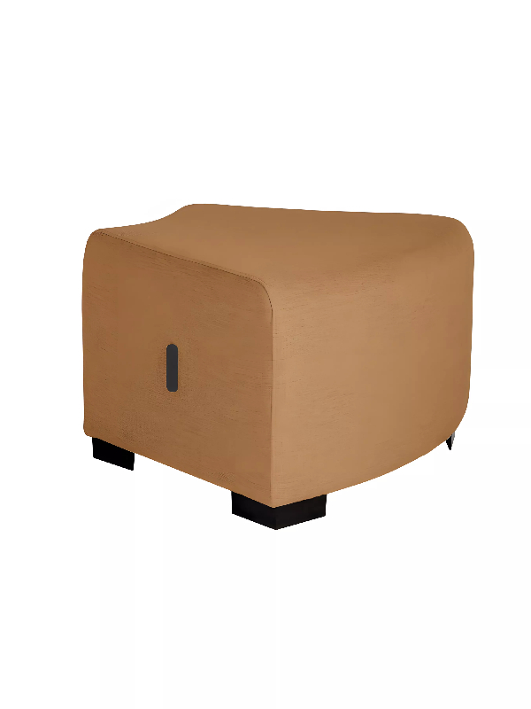Pouf angulaire 1 place terre de sienne_4