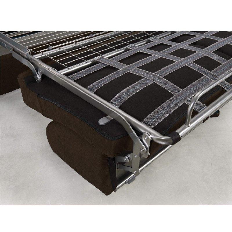 Canapé convertible Day Express - mono assise - matelas 14 cm polyuréthane haute résilience - marron chocolat - fabrication italienne_4