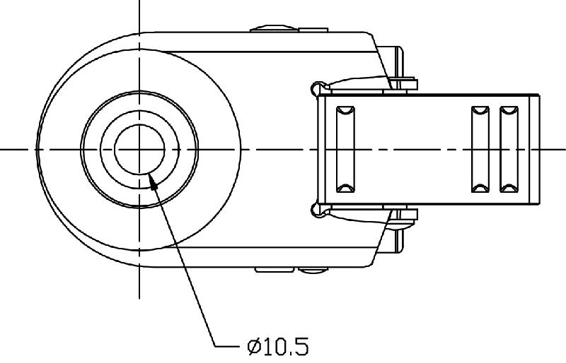 Roulette double 50mm 2