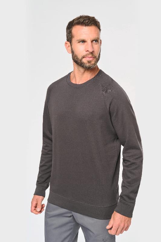 Sweat-shirt col rond homme - Réf: WK402 - 100% coton, molleton gratté 3 fils - Disponible jusqu'à 5XL_4