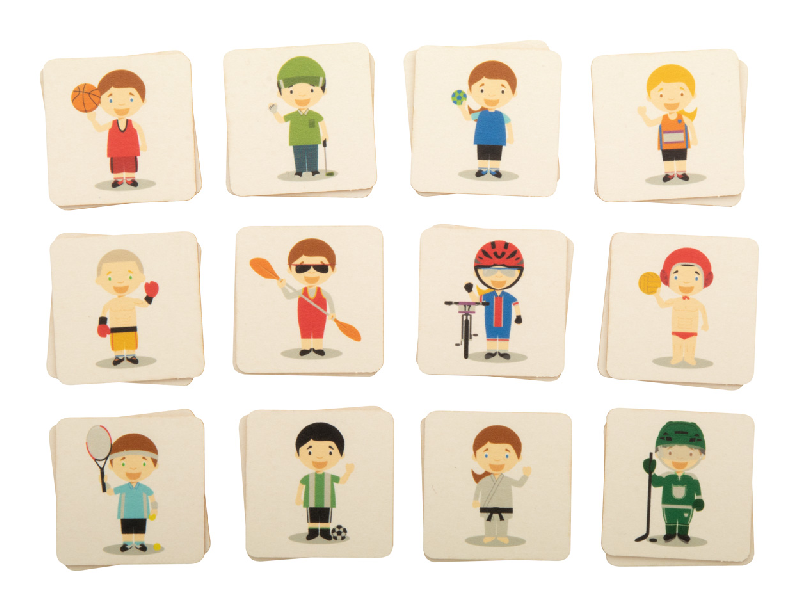 Jeu de mémoire personnalisé - carton avec motifs thématiques - 24 tuiles - impression quadri_4