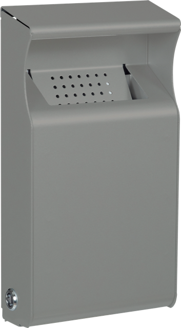 Cendrier mural Kopa - 1 litre - acier anticorrosion, anti-UV, antivandalisme_4