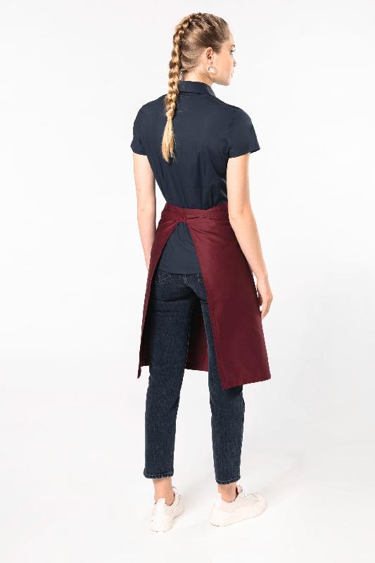 Tablier polycoton long Kariban - Réf: K897 - 65% polyester / 35% coton - Couleur Denim - Taille unique_4