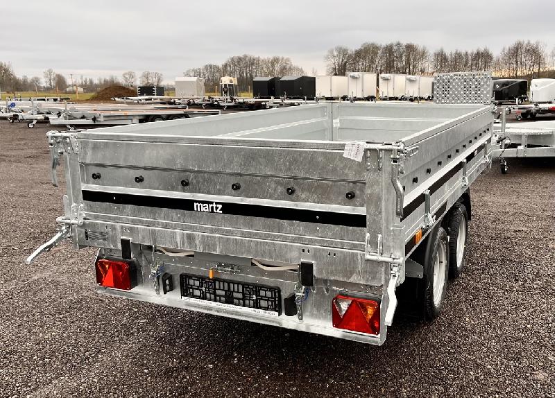 Remorque benne - 3,04 x 1,53 m - 2700 kg - martz kipper 300/2 électrique + manuelle_4
