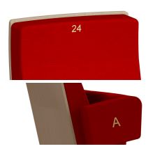 Fauteuil  de cinéma démontable à piétement métallique pour ERP - MANON_4