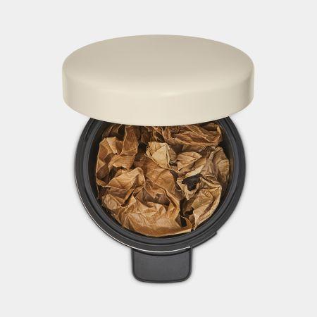 Poubelle à pédale NewIcon 3 litres Soft Beige - Compacte et écologique - Brabantia_4