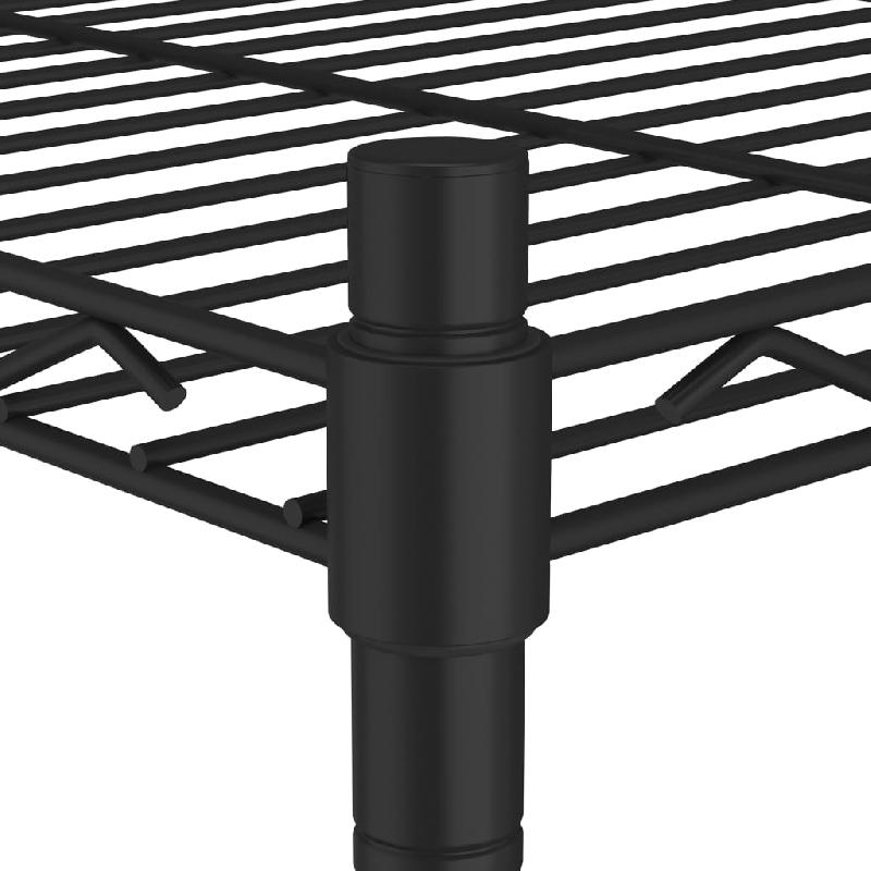 Vidaxl étagère de rangement 5 niveaux roues 75x35x155 cm noir 250 kg 324630_4