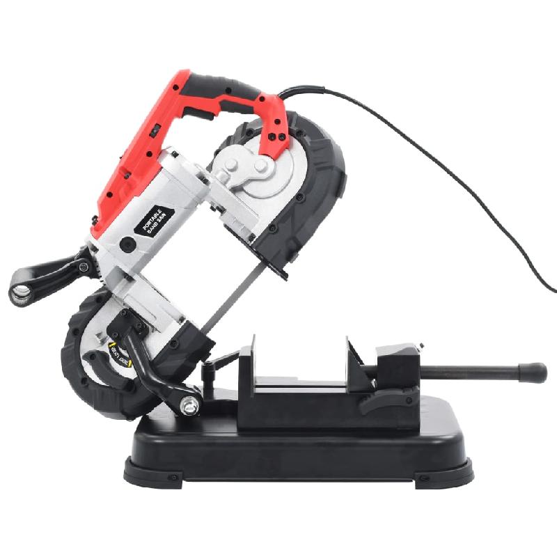 Vidaxl scie à ruban avec base et mallette portable acier 143387_4