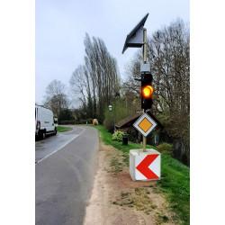 Balisage temporaire position d'une déviation ou d'un rétrécissement temporaire de chaussée K8-1 À K8-5_4