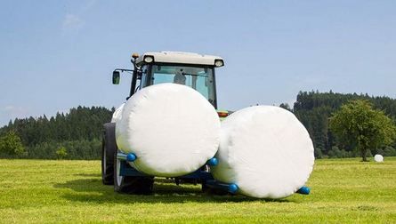 Fourche double DTR Goweil pour 2 balles rondes enrubannées - 2 440 mm de large_4