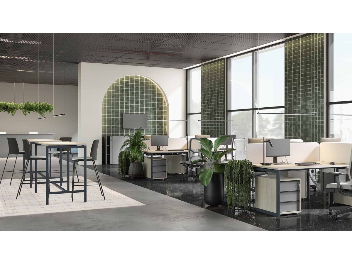 Table haute polyvalente NOVA - idéale pour salles d'étude, réunions, conférences, formations ou bibliothèques_4