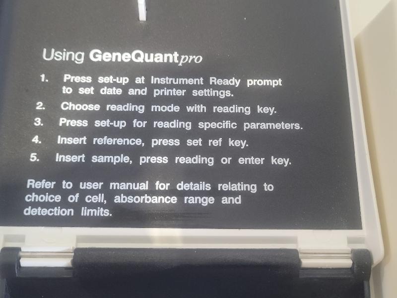 Gene quant pro rna/dna calculateur biochrom_4