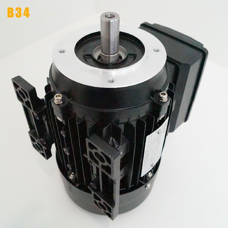 Moteur électrique 220V 1,5 kW 1500 tr/min - Condensateur Permanent - Cemer MY90L4B34 - Bride B34_4