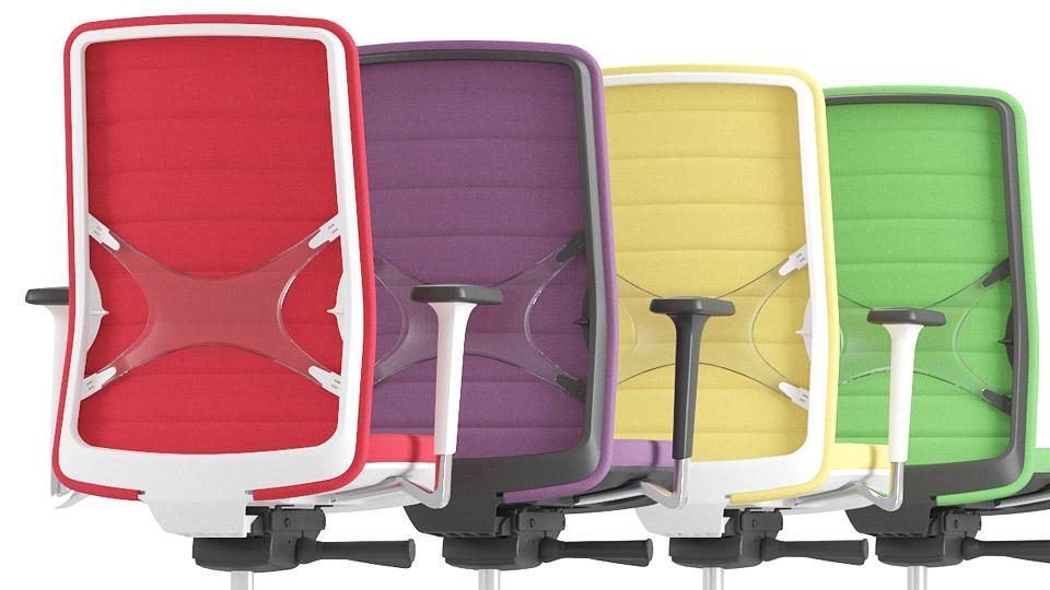 Wind - chaise de bureau ergonomique - Nartubas Furniture UAB - dossier à maillage souple avec support lombaire réglable_4