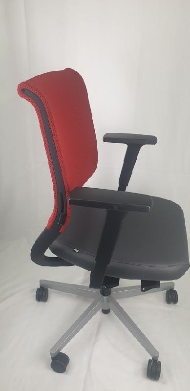 Poste de travail complet - Bureau Droit Blanc 140x80 cm + Fauteuil ergonomique SEDUS + Caisson sur roues 2/3 tiroirs d'occasion_4