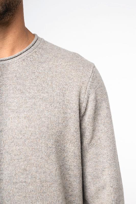 Pull écoresponsable en laine mérinos homme - Native Spirit - Réf: NS910 - Coton biologique et laine responsable RWS_4