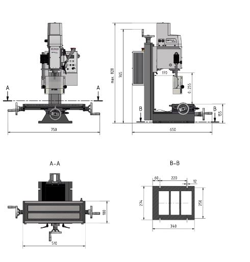 Fraiseuse Optimum MH 20V - 3338131_4