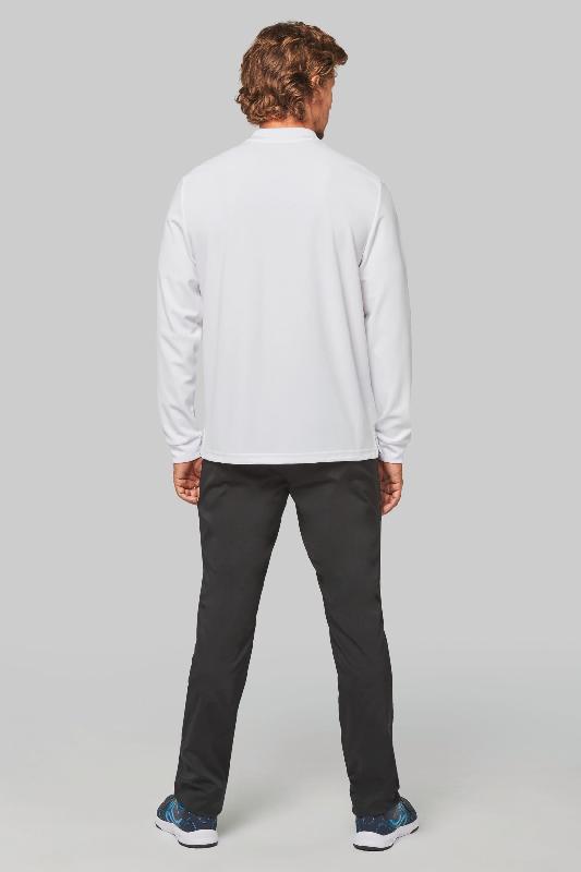 Polo manches longues Cool Plus unisexe - Réf: PA495 - 100% polyester, ultra résistant, léger et respirant_4