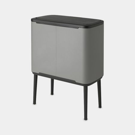 Poubelle tri sélectif Bo Touch Bin - 11 + 23 litres - Mineral Concrete Grey - Brabantia, 34L, 2 compartiments_4