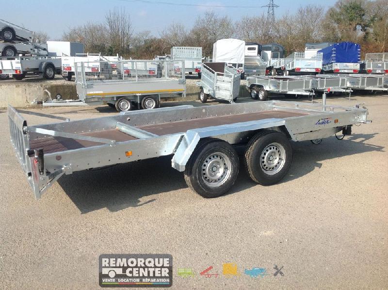 Remorque plateau roues extérieures LIDER ROBUST - PTAC 3500 Kg - 450 x 190 cm - 2 essieux freinés - Référence 34780_4
