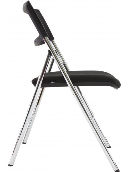 Cpdiva N - Chaise pliante - Alba - dossier en maille ergonomique et structure en acier chromé_4
