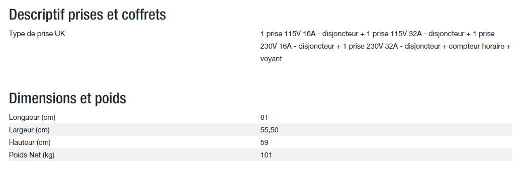 Technic 6500 E AVR UK - Groupe électrogène Kohler - Puissance max 6,30 kW - 50 Hz - 230 V_4