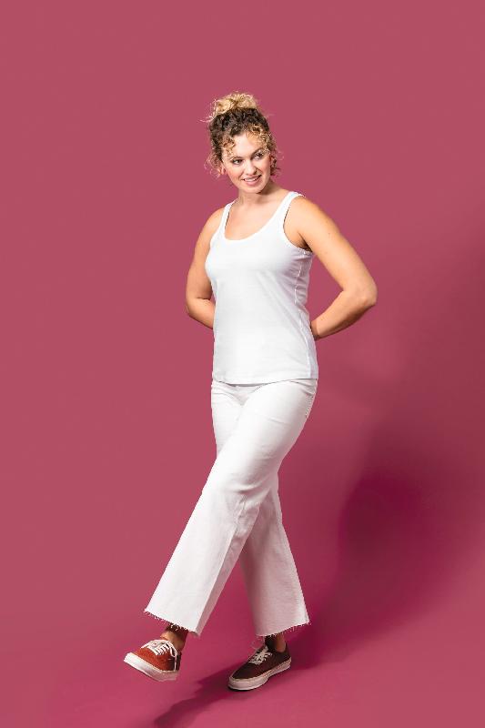 Débardeur écoresponsable femme - Réf: K3024IC - 100% coton biologique avec coupe ajustée et col rond_4