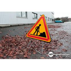 Panneau Triflash AK - Signalisation temporaire lumineuse pour chantiers et zones de travaux_4