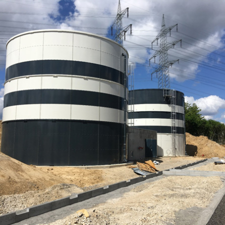 Réservoir boulonné d'eaux usées - Blue Tank - Adapté pour stations d'épuration - Capacité jusqu'à 10 000 m3_4