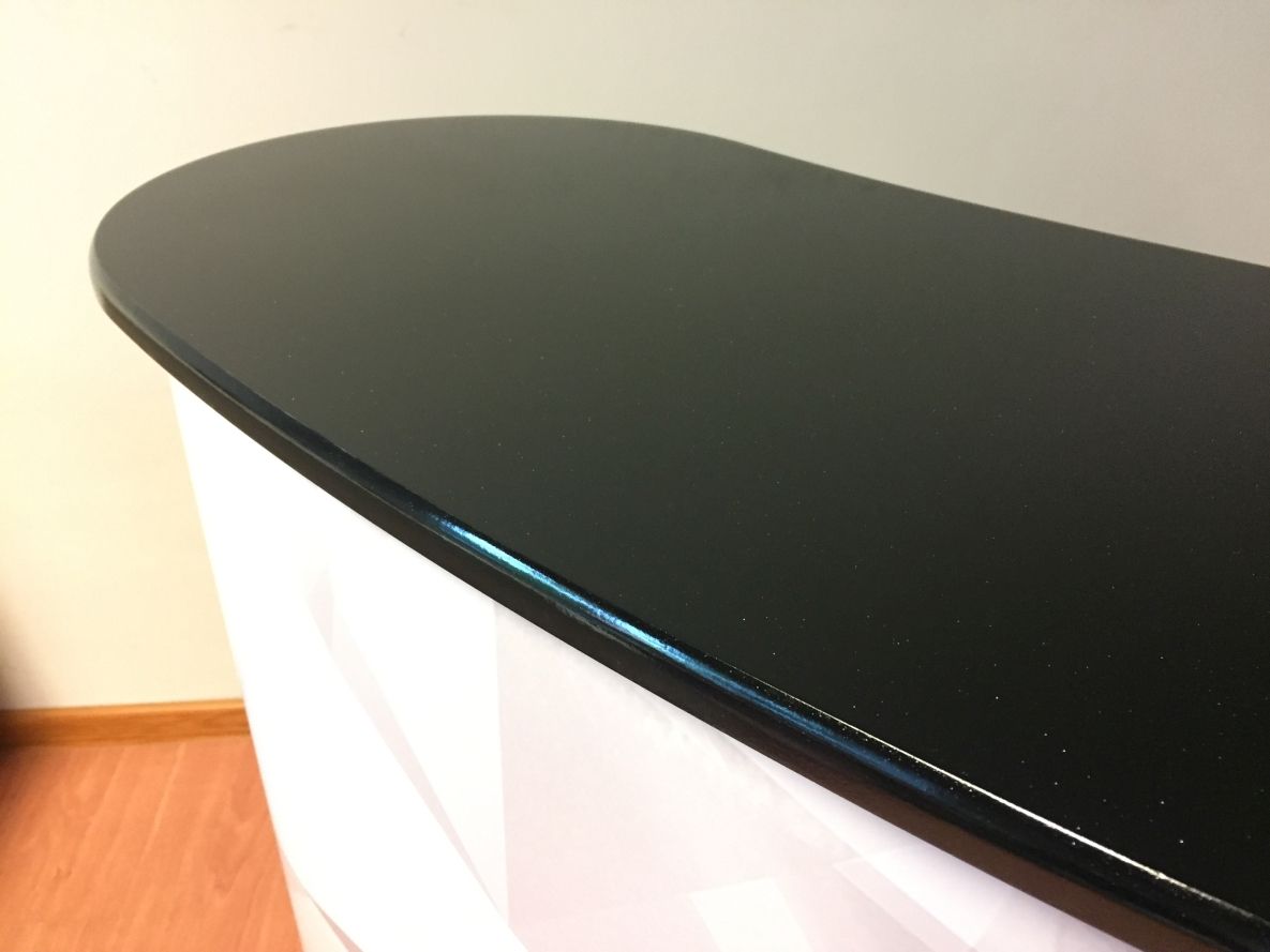 Comptoir pliable parapluie taille L - 2x2 avec plateau 40x130 cm et étagère intérieure_4