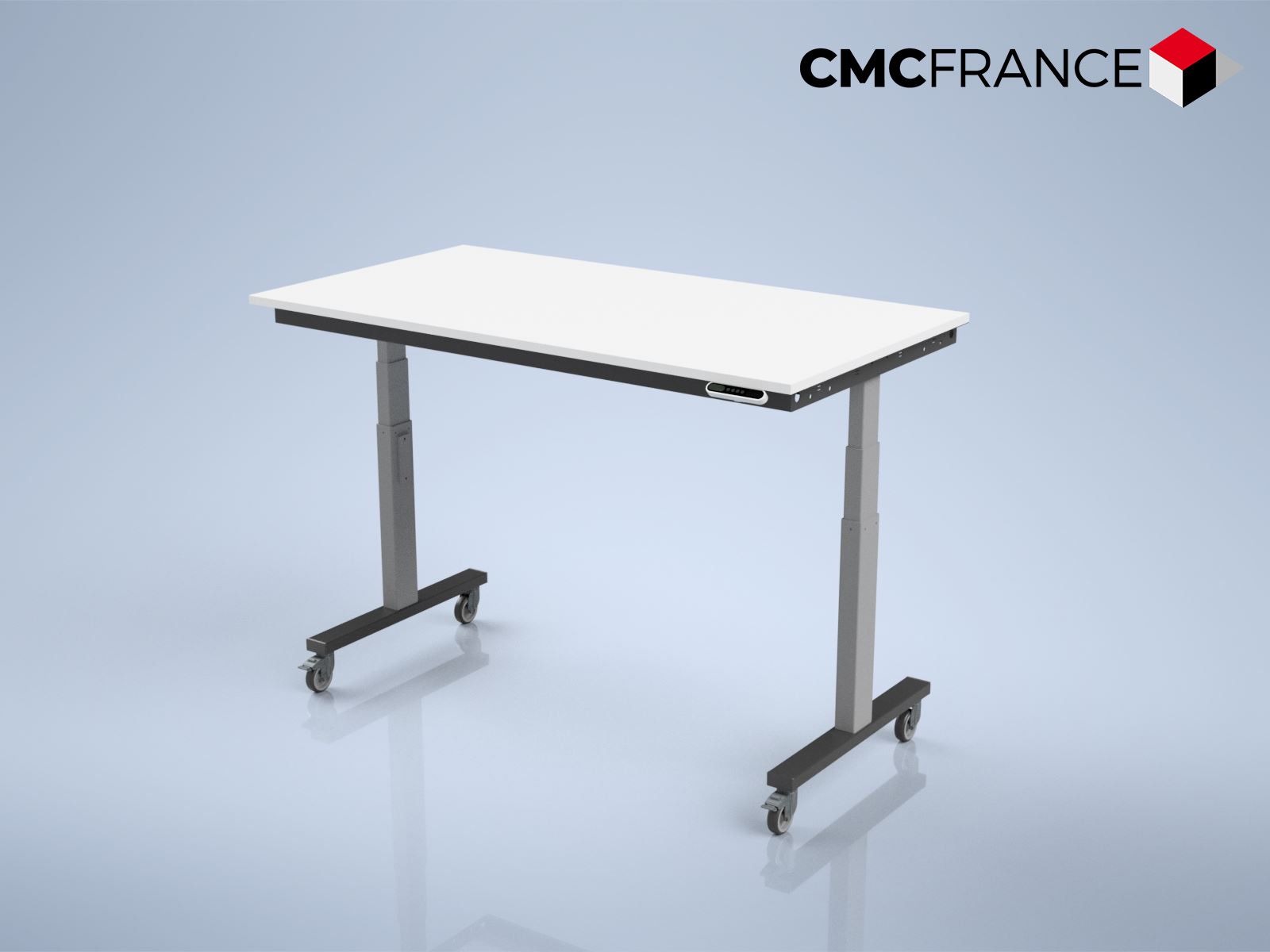 Table de travail Ergoflex - robuste, réglable en hauteur mécanique ou électrique - usage industriel et bureautique_4