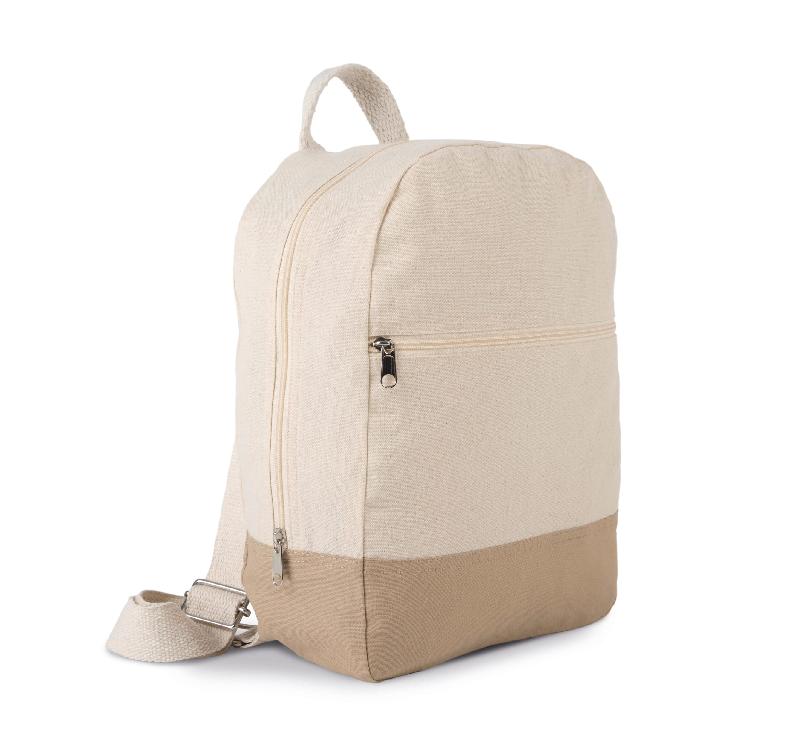 Sac à dos essentiel en coton - Kimood - Réf: KI0185 - Fond contrasté - 210 g/m²_4