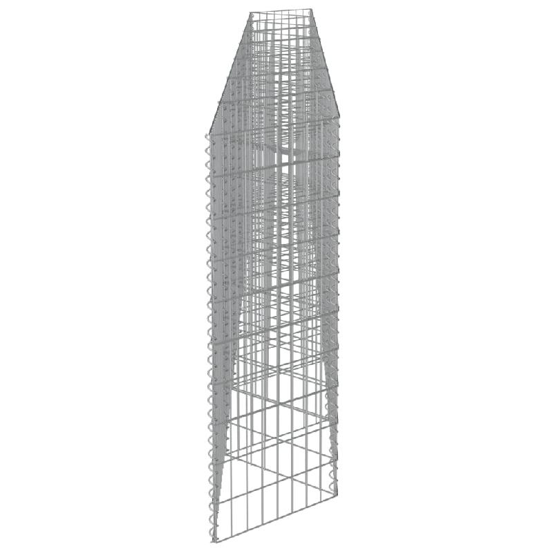Vidaxl mur de gabion acier galvanisé 450 x 30 x 100 cm 143571_4