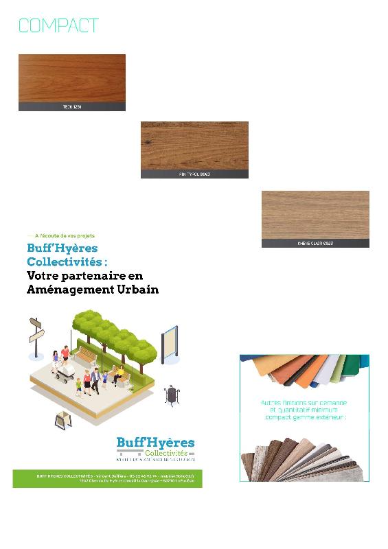 Banquette - Haute qualité et résistance - Sydney HPL Lames_4